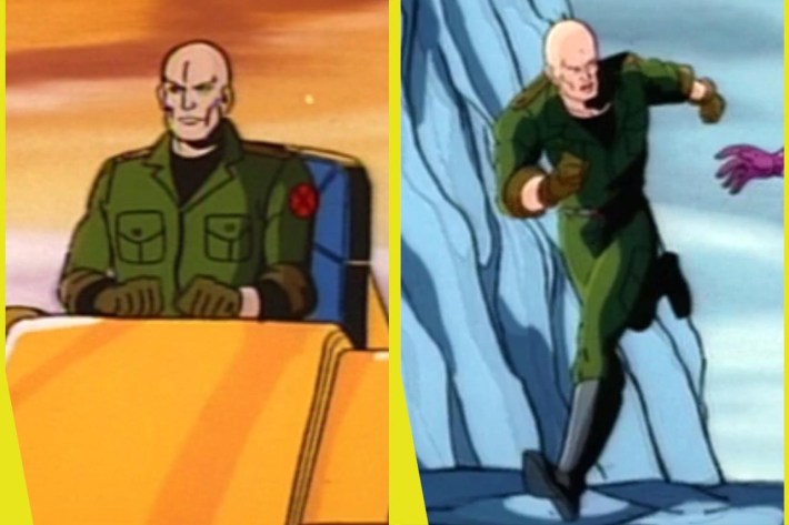 Professor X in action jumpsuit