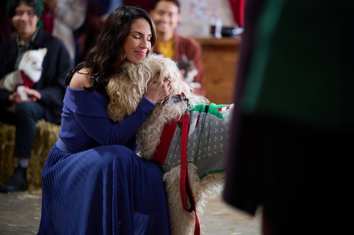 Jessica Lowndes and dog