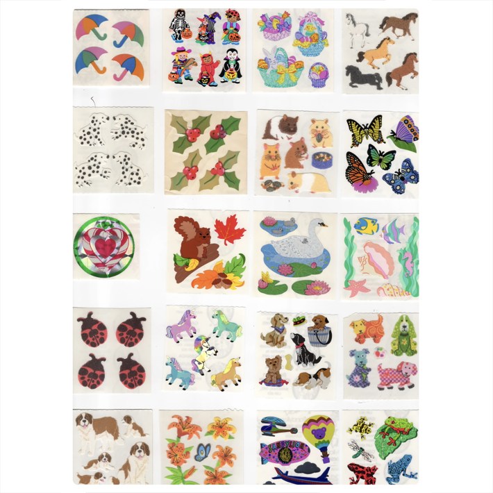 Nostalgic stickers