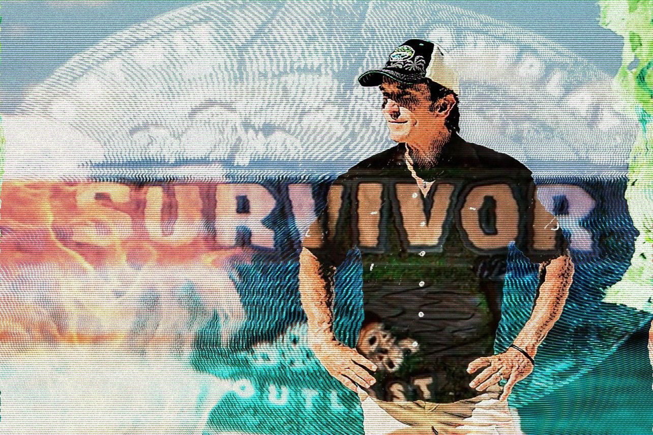 Jeff Probst and Survivor logo