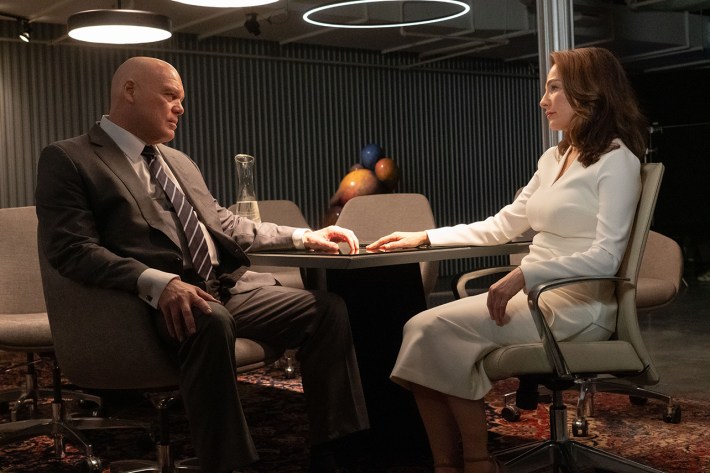 Wilson Fisk/Kingpin (Vincent D'Onofrio) and Vanessa Fisk (Ayelet Zurer)