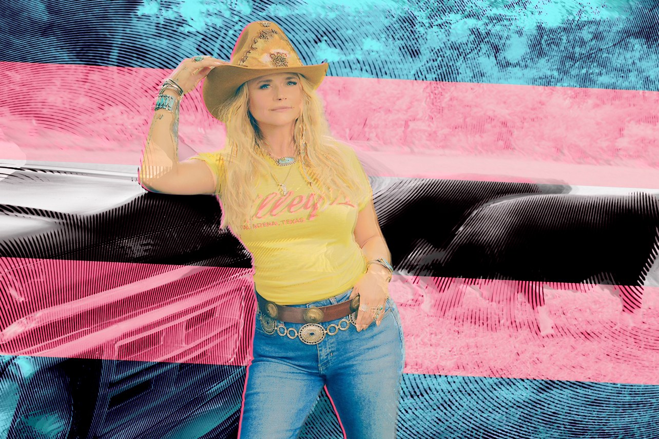 Miranda Lambert and trans flag