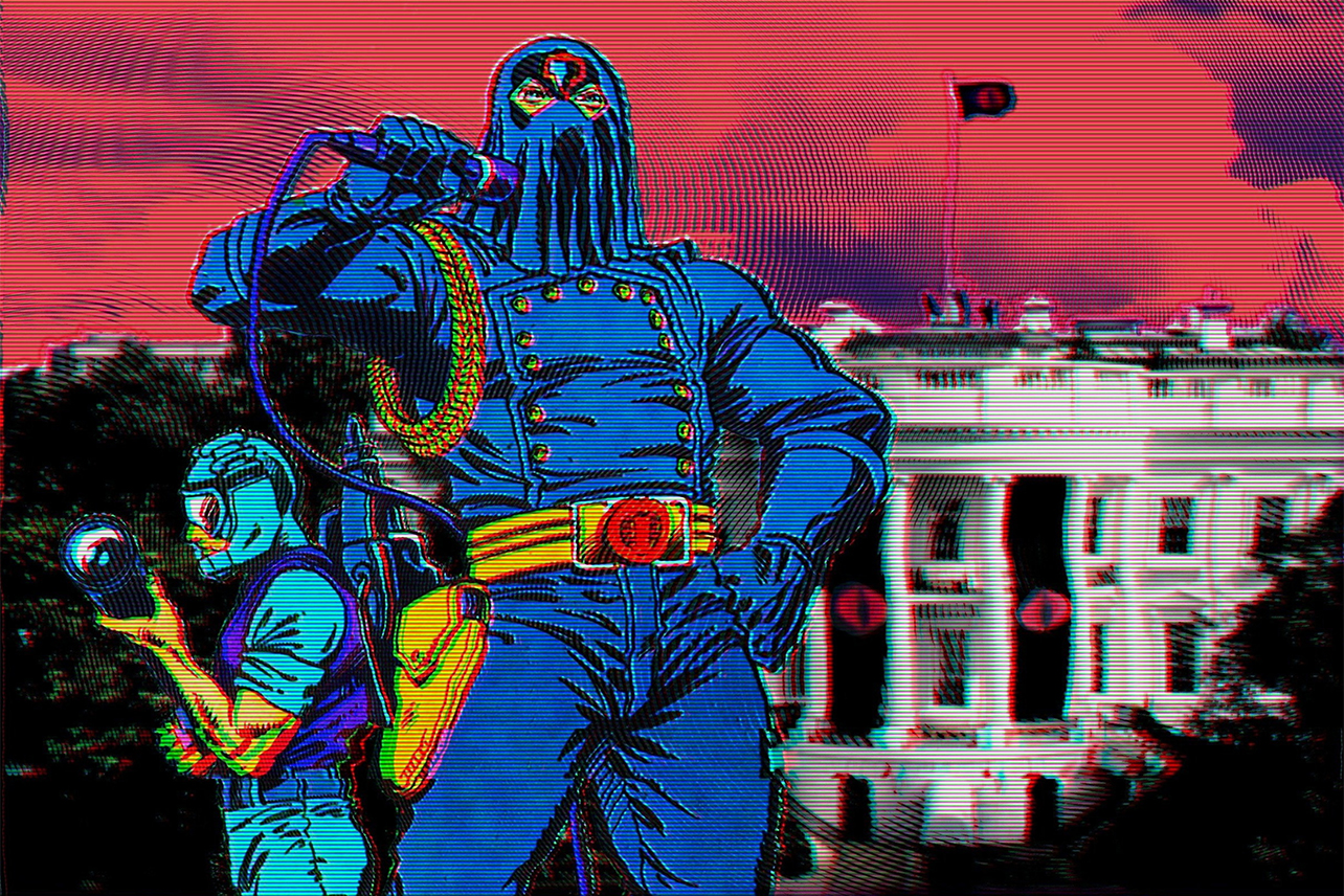 Cobra Commander in front of White House