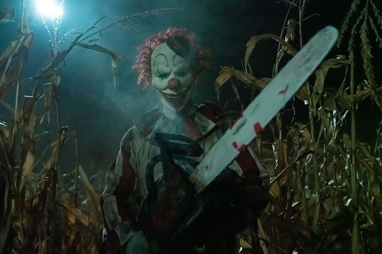 Clown in a Cornfield