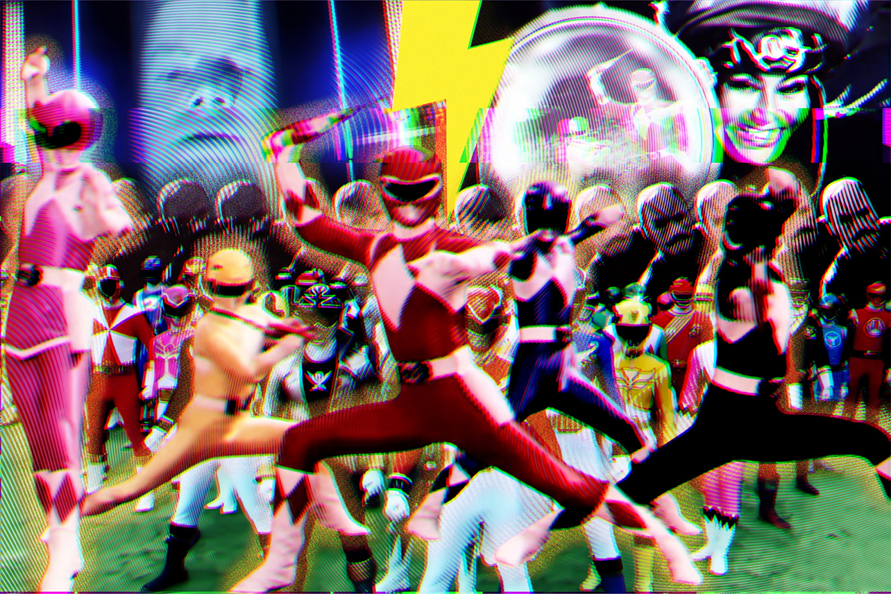 Power Rangers collage