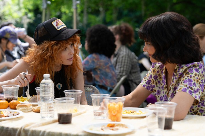 Natasha Lyonne as Charlie Cale, Katie Holmes as Greta