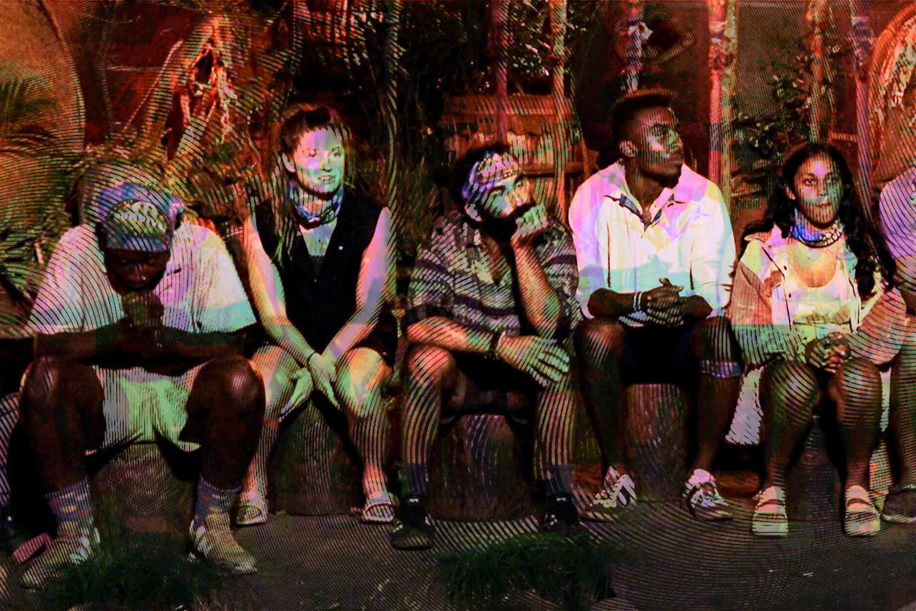 Cast just sitting