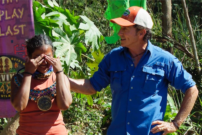 Kamilla winning immunity
