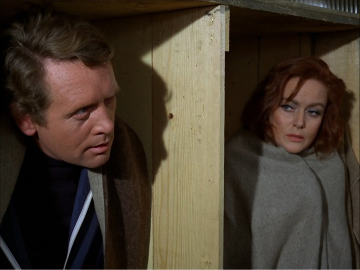 Six and Nadia in crates