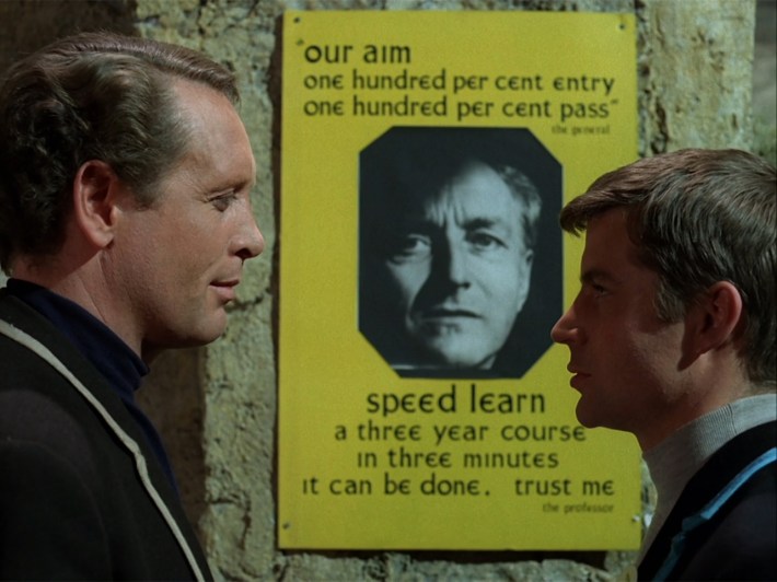 Six and Twelve in front of poster