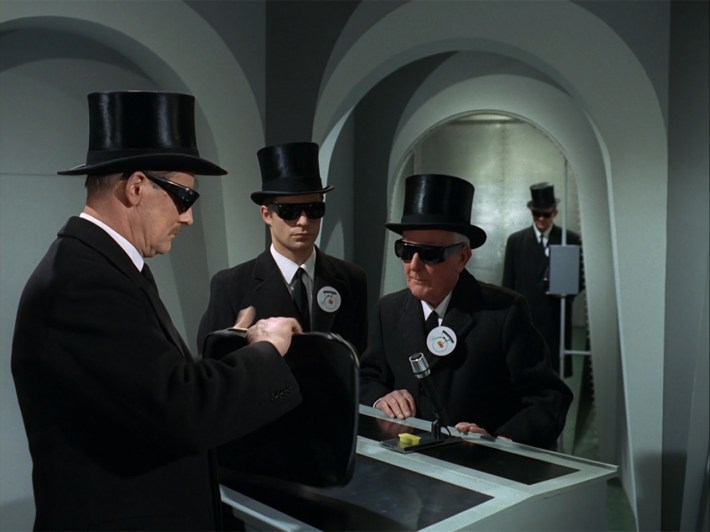 Men in top hats