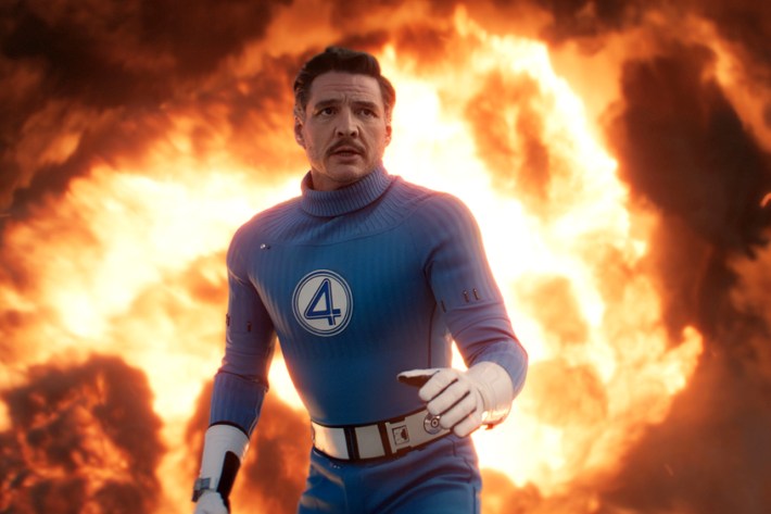 Pedro Pascal as Reed Richards/Mister Fantastic in 20th Century Studios/Marvel Studios' THE FANTASTIC FOUR: FIRST STEPS. Photo courtesy of Marvel Studios. © 2025 20th Century Studios / © and ™ 2025 MARVEL