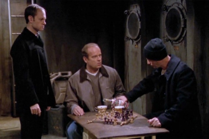 Niles and Frasier with dealer