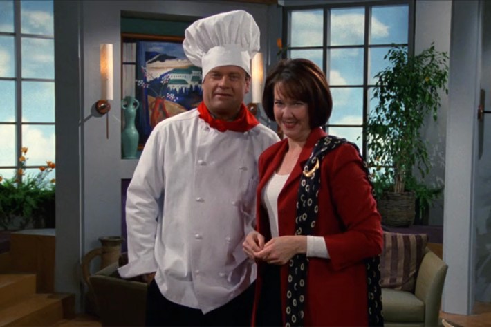 Frasier and Bebe hosting show