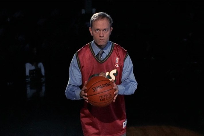 Niles with basketball