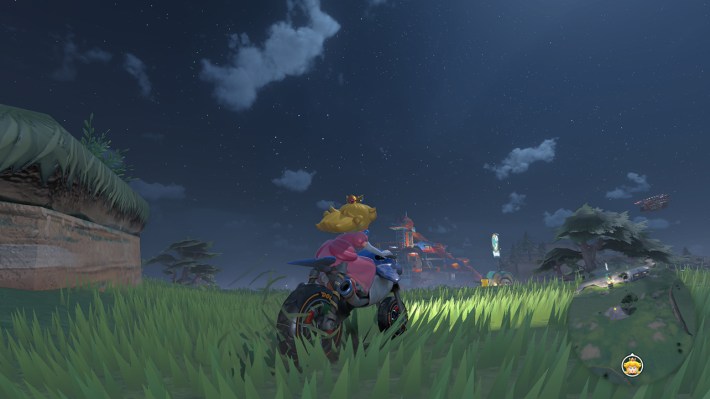 Princess Peach free exploring in Mario Kart