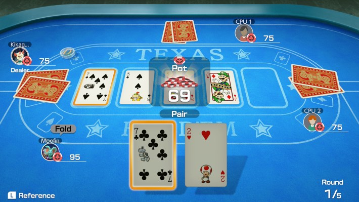 Mario playing cards