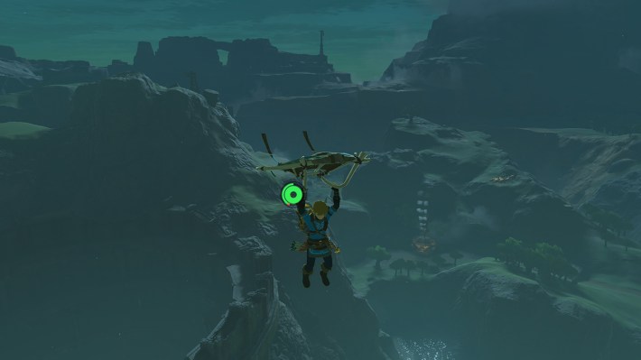 Link on hang glider