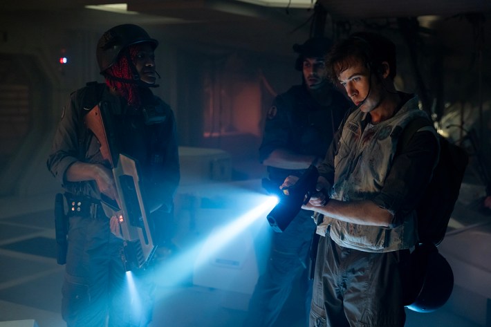Diêm Camille as Siberian, Moe Bar-El as Rashidi, Alex Lawther as Hermit