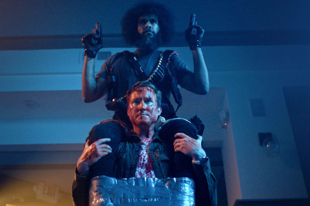 Hold the Fort cast member on shoulders of another cast member