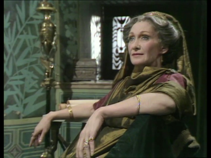 Livia on "throne"