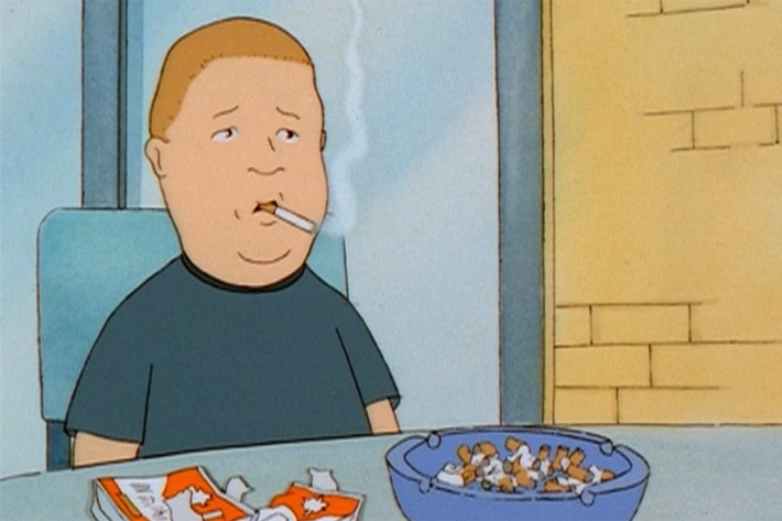 Bobby smoking