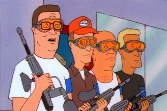 Hank and friends at paintball