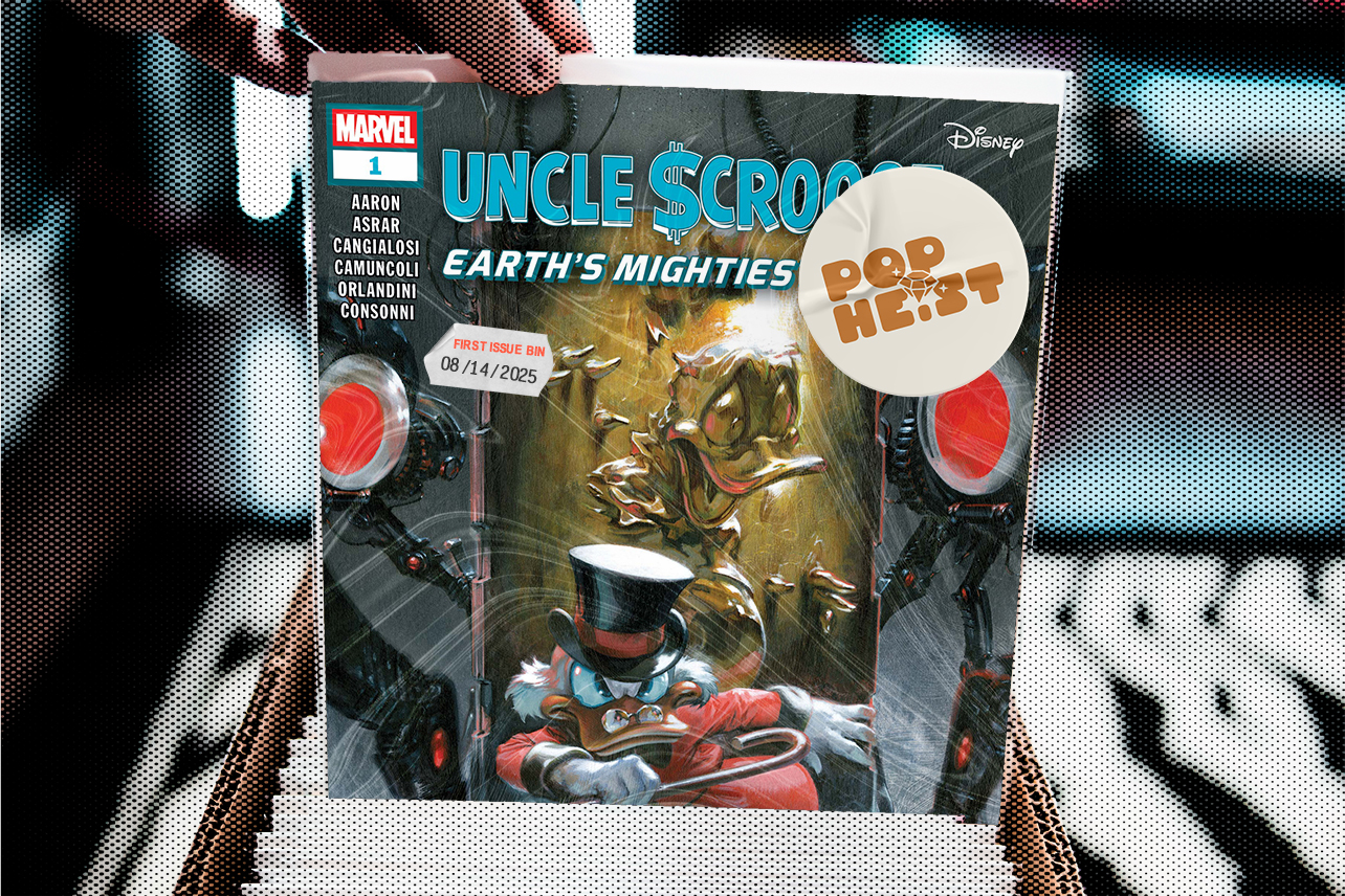 Uncle Scrooge comic in bin