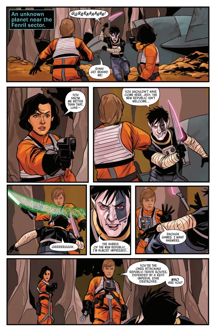 X-wing pilot fights a Nagai