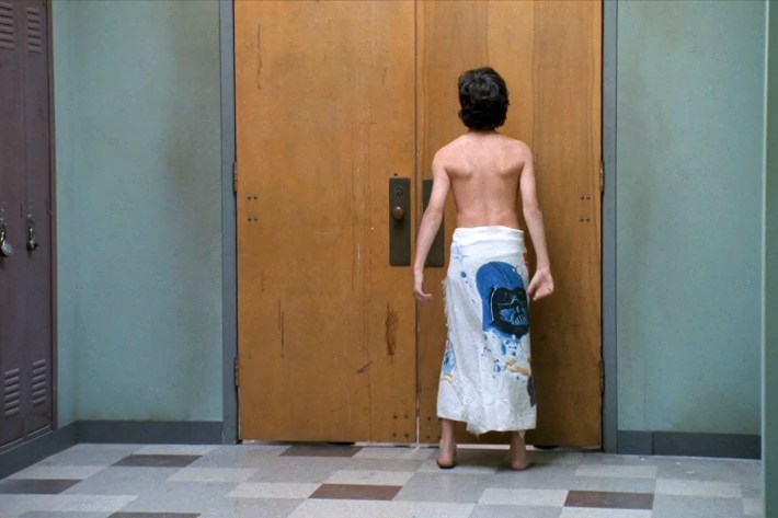 Sam in towel