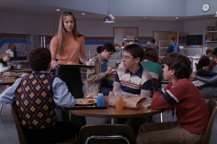 Maureen with geeks at table