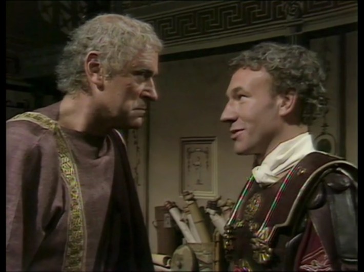Tiberius and Patrick Stewart