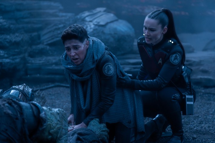 Melissa Navia as Ortegas and Christina Chong as Laían
