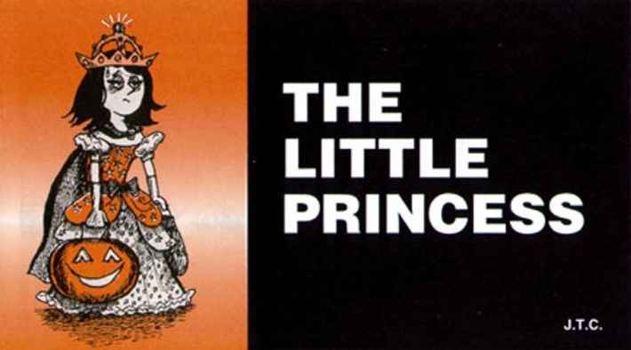 The religious pamphlet "The Little Princess" with a cartoon trick or treating princess on it.