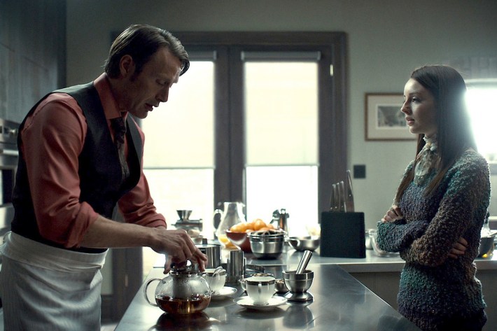 Hannibal cooking for Abigail