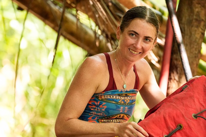 “The Devil’s Shoes” – A major shakeup hits the game when two tribes turn to three. New tribe members size each other up, but with only four players on each tribe, there is not much room to hide. Then, heat and exhaustion take a major toll on one castaway, on SURVIVOR, Wednesday, Oct. 29 (8:00-9:30 PM, ET/PT) on the CBS Television Network, and streaming on Paramount+ (live and on-demand for Paramount+ Premium plan subscribers, or on-demand for Paramount+ Essential subscribers the day after the episode airs)*. Jeff Probst serves as host and executive producer. Pictured (L-R): Shannon Fairweather. Photo: Robert Voets/CBS ©2025 CBS Broadcasting, Inc. All Rights Reserved.