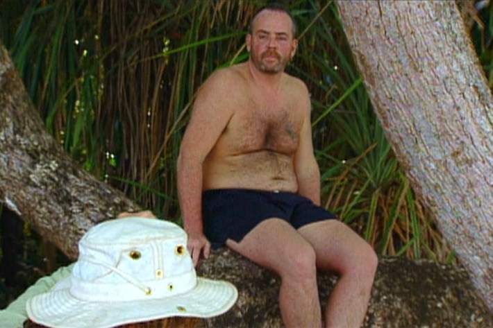 Richard Hatch in tree