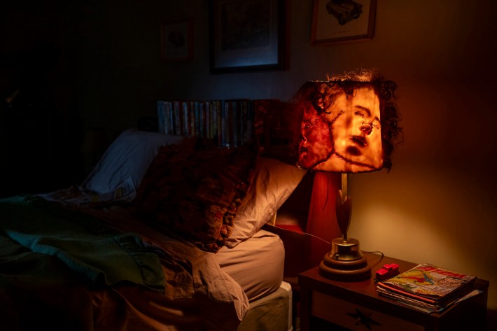 Lampshade of skin
