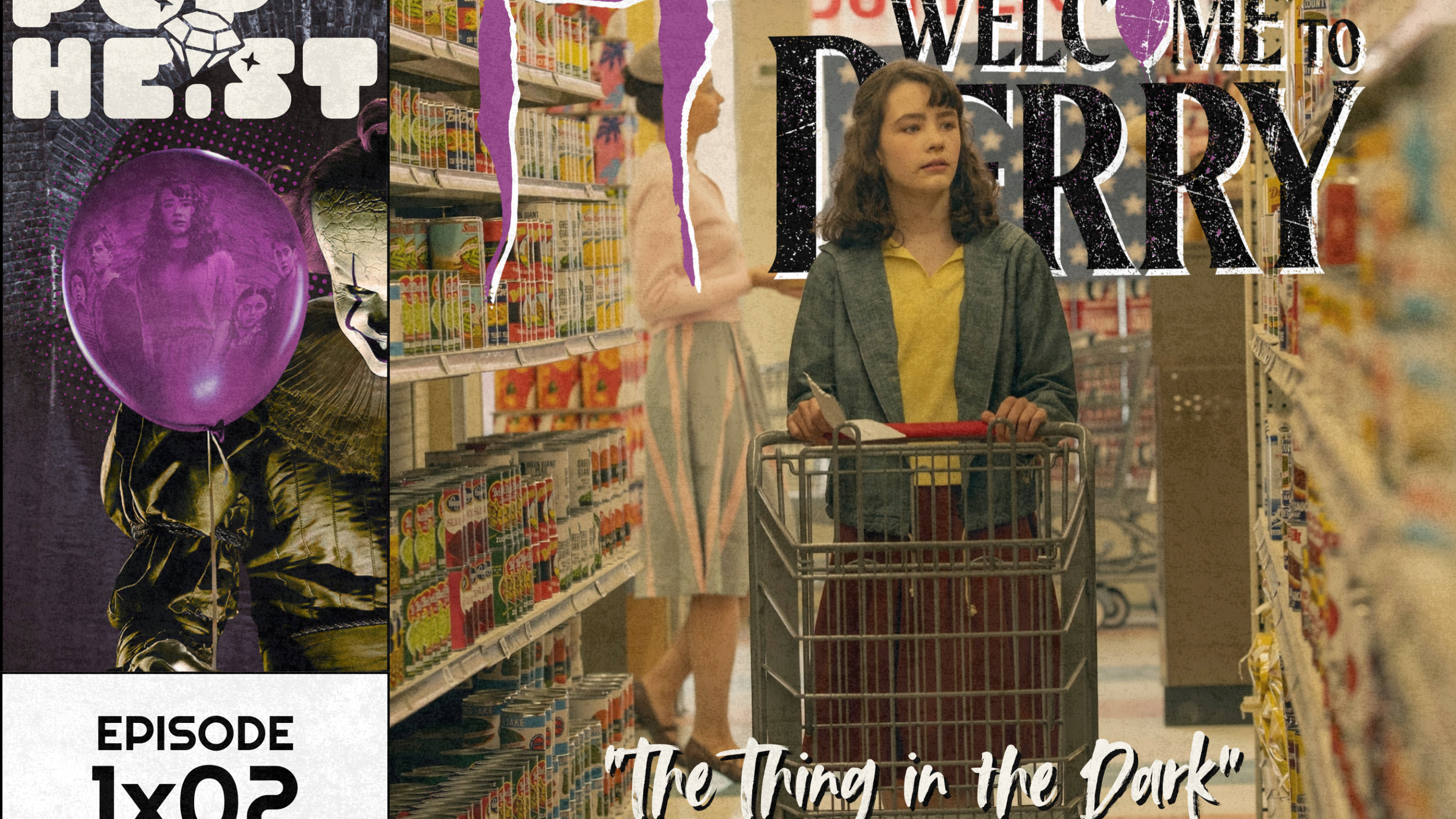 Clara walking through shop aisle