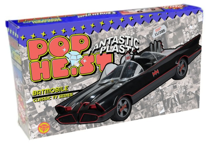 Batmobile on Pop Heist box