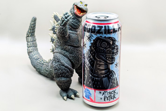Godzilla with Attack Peter design PBR can