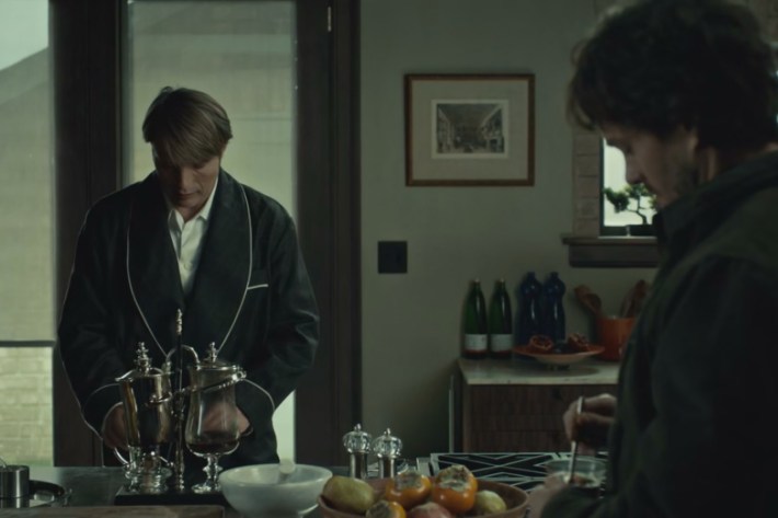 Hannibal and Will cooking
