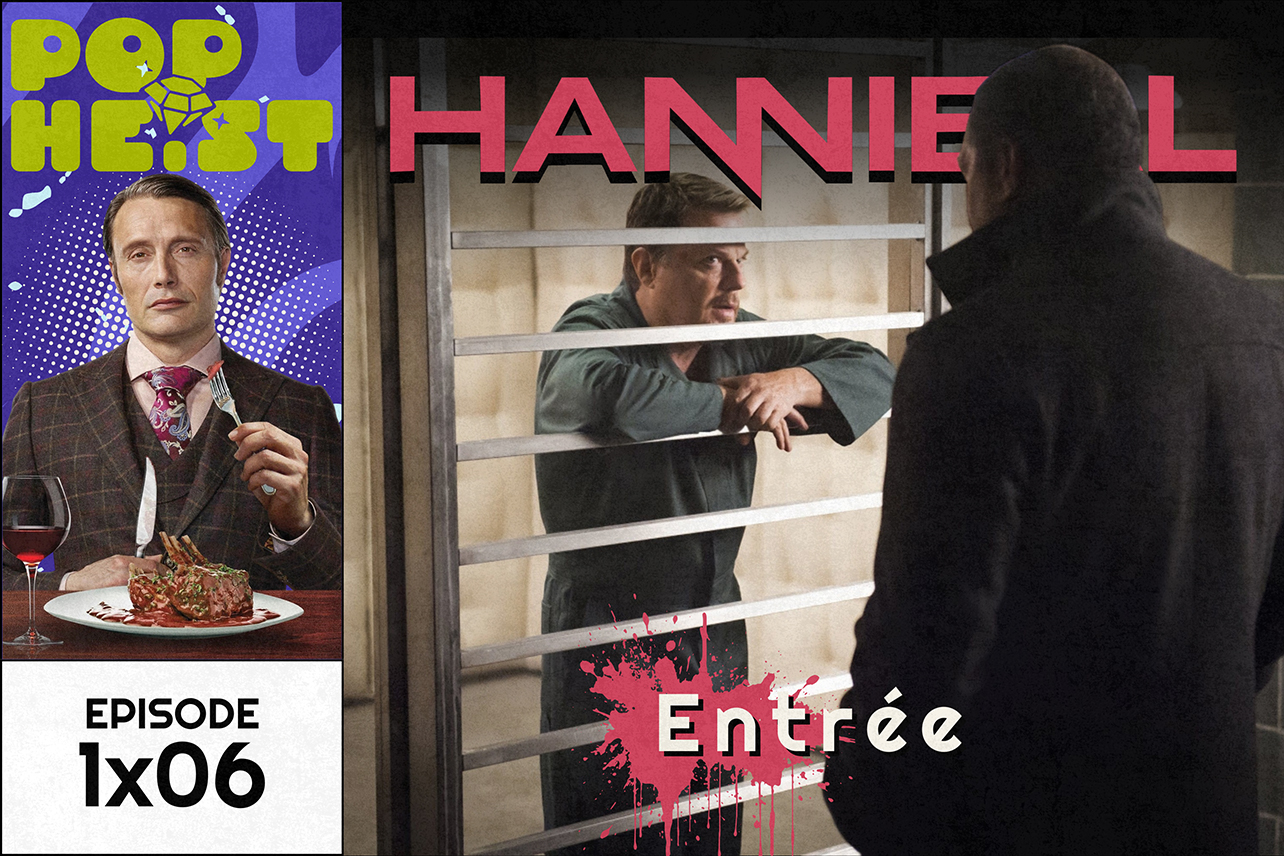 Serial killer behind cage looking at Jack