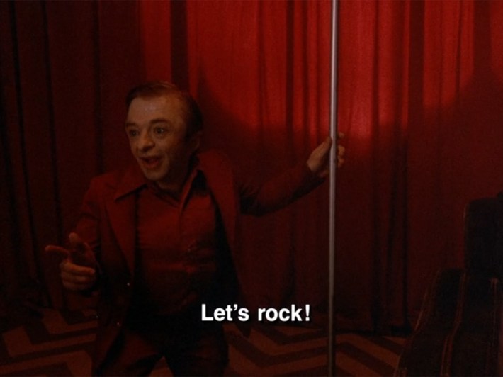 Man from Another Place saying Let's Rock