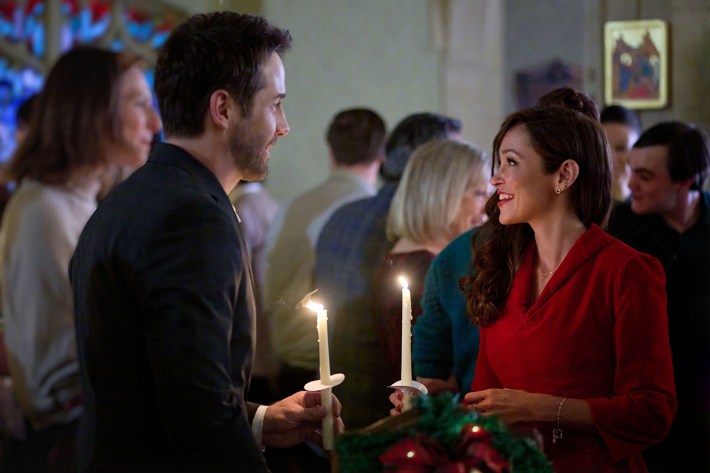 Dave and Annie at candlelight service