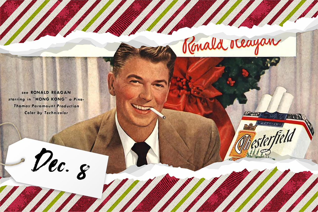 Ronald Reagan cigarette ad