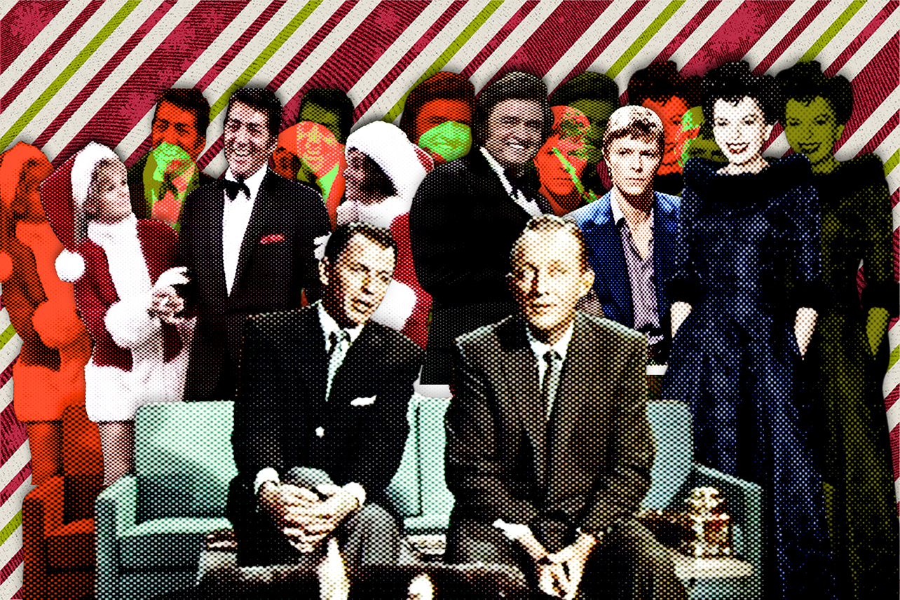 Christmas crooner collage