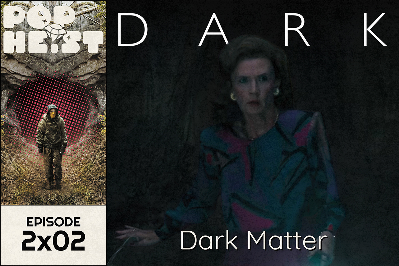 Dark, 80s woman in cave