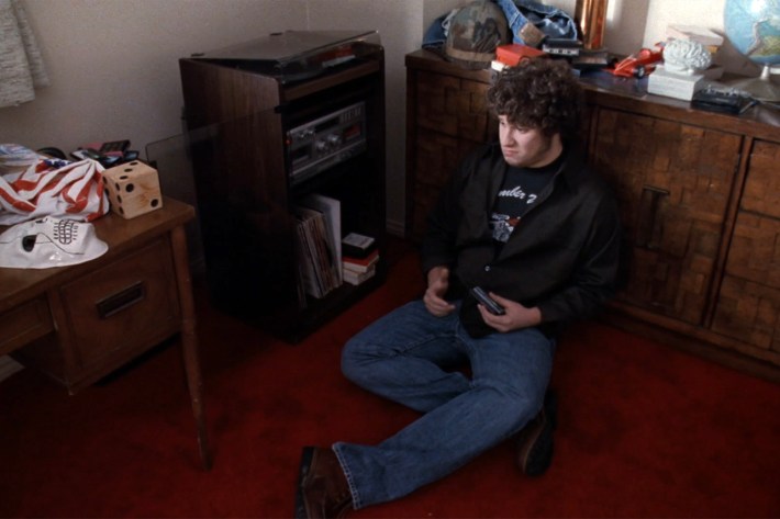 Ken listening to records