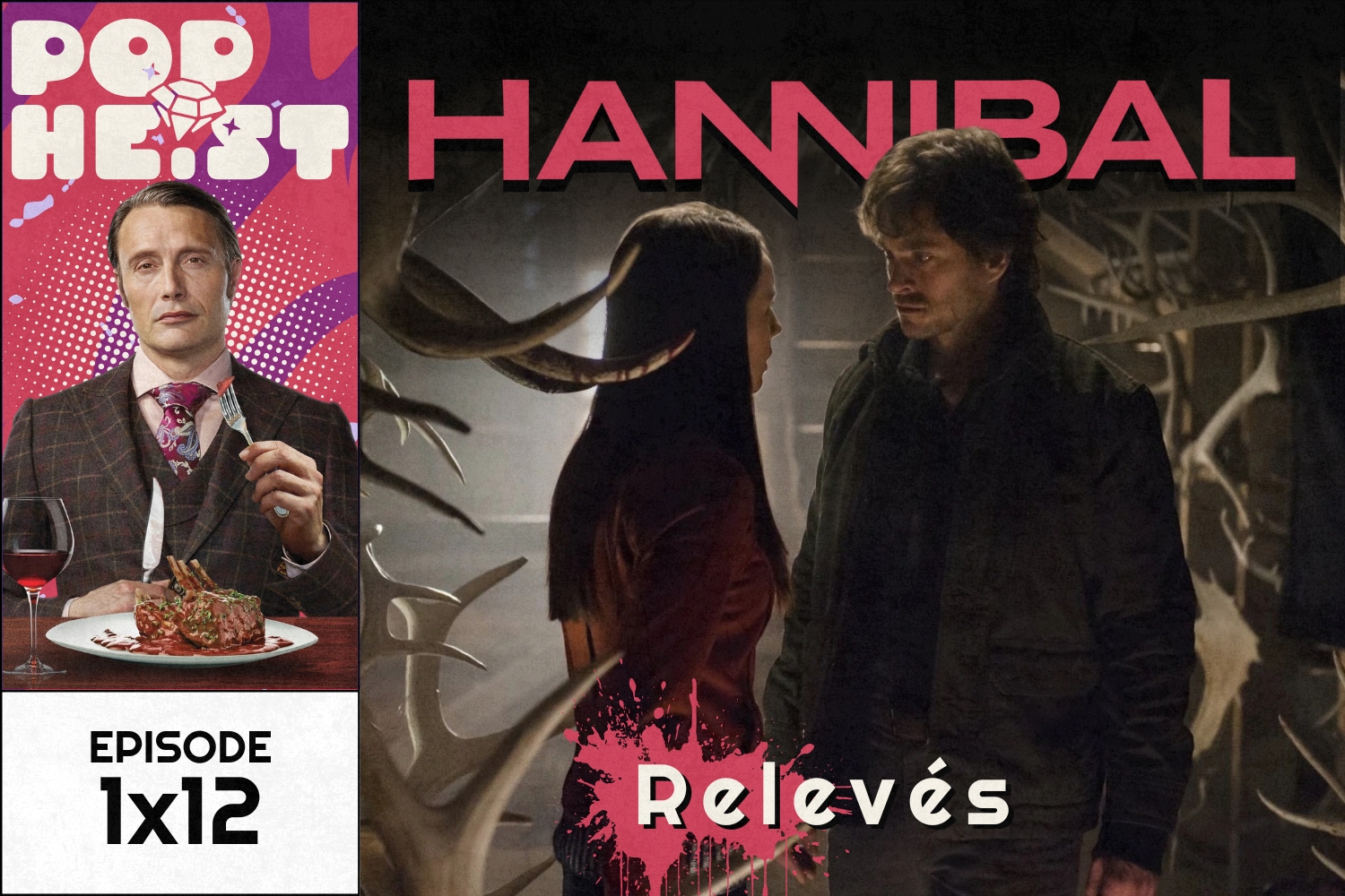 Will and Abigail in trophy room